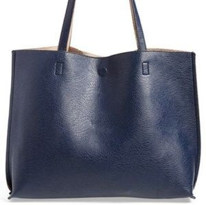Brand new Street Level Reversible Tote Navy/Nude